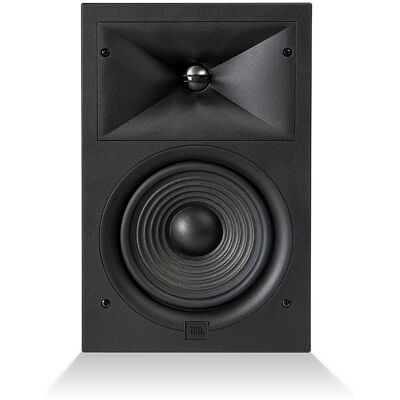 JBL - Stage In-Wall Loudspeaker With 1" Aluminum Dome Tweeter and 6.5" Polycellulose Cone Woofer - Black JBL - Stage In-Wall Loudspeaker With 1" Aluminum Dome Tweeter and 6.5" Polycellulose Cone Woofer - Black