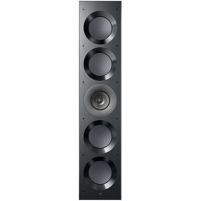 KEF - Ci5160REFM-THX In Wall Speaker (Each) - Black with gray driver KEF - Ci5160REFM-THX In Wall Speaker (Each) - Black with gray driver
