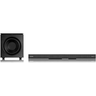 Monster Cable - Soundstage Pro Dolby Atmos Soundbar with 12" Subwoofer - Black Monster Cable - Soundstage Pro Dolby Atmos Soundbar with 12" Subwoofer - Black