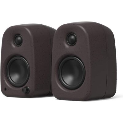 Kanto - UKI Bluetooth Desktop Speakers - Pair - Pumice Kanto - UKI Bluetooth Desktop Speakers - Pair - Pumice