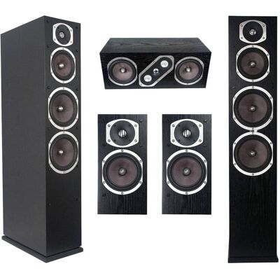 Energy - Reference Connoisseur Home Theater Speaker Bundle \u2013 RC-70 Floorstanding Pair + RC-10 Bookshelf Pair + RC-LCR Energy - Reference Connoisseur Home Theater Speaker Bundle \u2013 RC-70 Floorstanding Pair + RC-10 Bookshelf Pair + RC-LCR