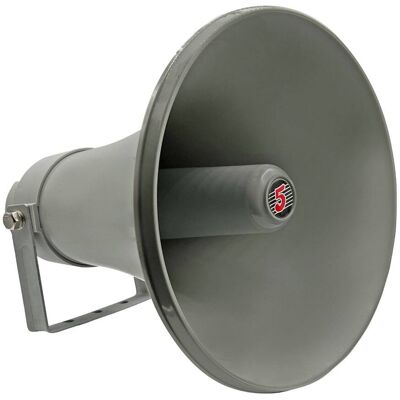 5 CORE - PA Speaker 12" 35W Bull Horn Loud Audio Indoor Outdoor Speakers System 8Ohm Reflex Megaphone-UHC 300 - Gray 5 CORE - PA Speaker 12" 35W Bull Horn Loud Audio Indoor Outdoor Speakers System 8Ohm Reflex Megaphone-UHC 300 - Gray