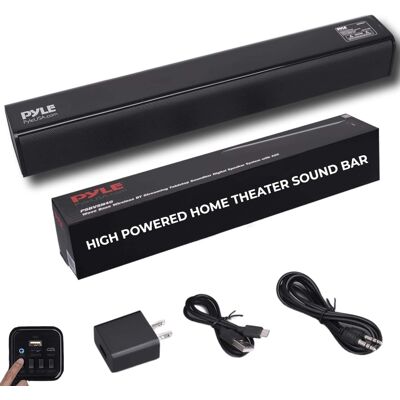 Pyle - 2-Channel Tabletop Soundbar Digital Speaker Pyle - 2-Channel Tabletop Soundbar Digital Speaker