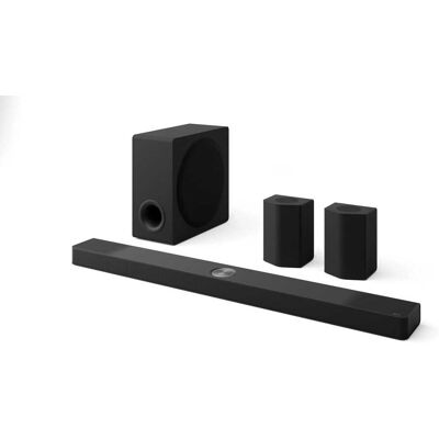 LG - 9.1.5-Channel S95TR Home Theater Soundbar with Wireless Subwoofer and Rear Speakers, Dolby Atmos, WOW Orchestra - Black LG - 9.1.5-Channel S95TR Home Theater Soundbar with Wireless Subwoofer and Rear Speakers, Dolby Atmos, WOW Orchestra - Black