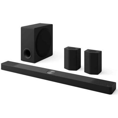 LG - 9.1.5-Channel S95AR Home Theater Soundbar with Wireless Subwoofer and Rear Speakers, Dolby Atmos, WOW Orchestra - Black LG - 9.1.5-Channel S95AR Home Theater Soundbar with Wireless Subwoofer and Rear Speakers, Dolby Atmos, WOW Orchestra - Black