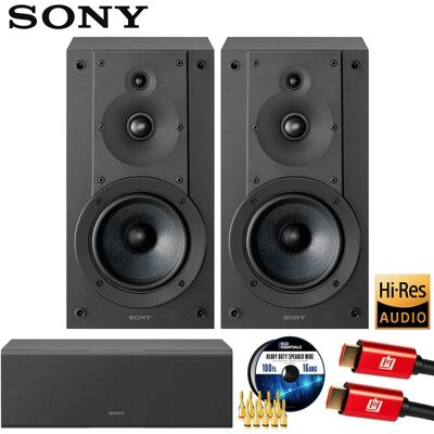 Sony - SS-CS5M2 Hi-res Bookshelf Speakers (Pair) w/ Center Channel Speaker Bundle Sony - SS-CS5M2 Hi-res Bookshelf Speakers (Pair) w/ Center Channel Speaker Bundle