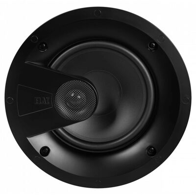 ELAC - IC-V81-W - Vertex 1 8" In-Ceiling Speaker - Includes White Grille, Sold Individually - Black/Gray ELAC - IC-V81-W - Vertex 1 8" In-Ceiling Speaker - Includes White Grille, Sold Individually - Black/Gray