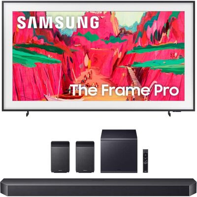 QN75LS03FWFXZA The Frame Pro Wireless 4K TV with Samsung HW-Q990F Soundbar 11.1.4 Ch with Rear Speakers (2025) QN75LS03FWFXZA The Frame Pro Wireless 4K TV with Samsung HW-Q990F Soundbar 11.1.4 Ch with Rear Speakers (2025)
