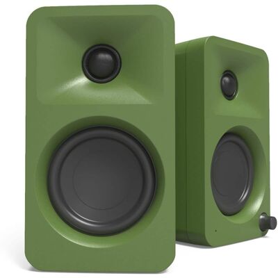 Kanto - ORAMN 100W Powered Reference Desktop Computer Speakers with Bluetooth 5.0 and USB-C Input Bi-Amplified 100 H - Green Kanto - ORAMN 100W Powered Reference Desktop Computer Speakers with Bluetooth 5.0 and USB-C Input Bi-Amplified 100 H - Green