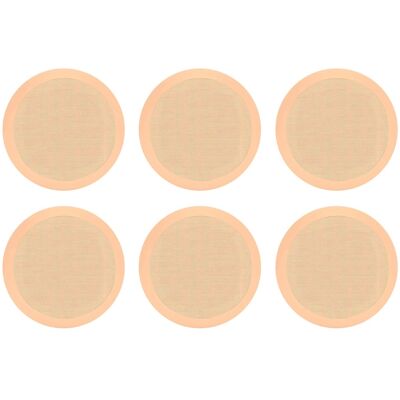 Pyle - PDIC Series 150W 5.25" Flush Mount In Wall/In Ceiling Speaker, 3 Pair, Tan Pyle - PDIC Series 150W 5.25" Flush Mount In Wall/In Ceiling Speaker, 3 Pair, Tan