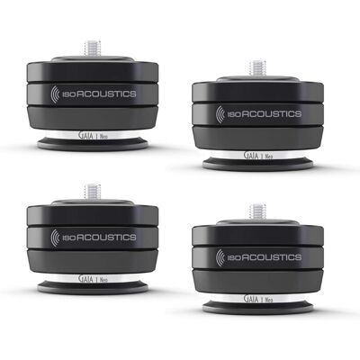 IsoAcoustics - GAIA I Neo Isolation Feet for Floorstanding Speakers and Subwoofers - 4 Pack - Black IsoAcoustics - GAIA I Neo Isolation Feet for Floorstanding Speakers and Subwoofers - 4 Pack - Black