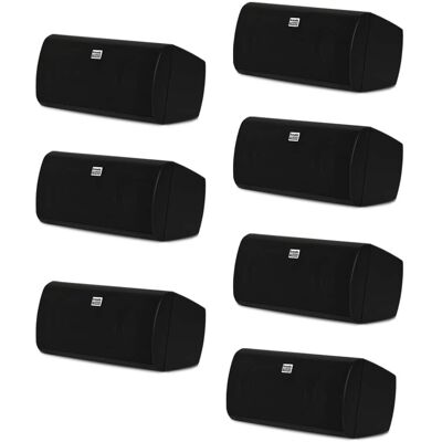 Acoustic Audio by Goldwood - AA35CB Indoor 3 Way Speakers Bookshelf 7 Speaker Set AA35CB-7S - Black Acoustic Audio by Goldwood - AA35CB Indoor 3 Way Speakers Bookshelf 7 Speaker Set AA35CB-7S - Black