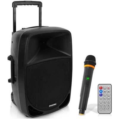 Pyle - 1200W Portable Bluetooth PA Speaker - 12’’ Pyle - 1200W Portable Bluetooth PA Speaker - 12’’