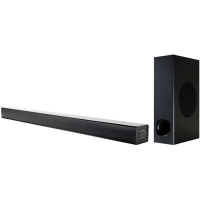 Supersonic - 35" Optical Bluetooth Soundbar and Subwoofer with Large LED Display - Black Supersonic - 35" Optical Bluetooth Soundbar and Subwoofer with Large LED Display - Black