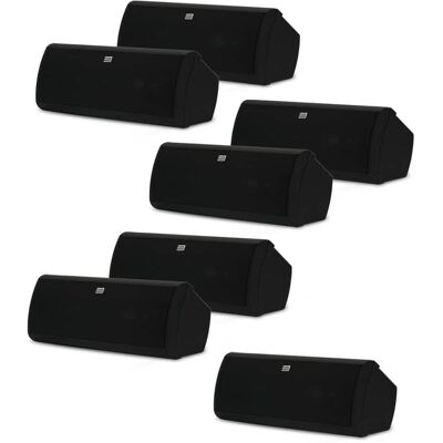 Acoustic Audio by Goldwood - AA40CB Indoor 3 Way Speakers Bookshelf 7 Speaker Set AA40CB-7S - Black Acoustic Audio by Goldwood - AA40CB Indoor 3 Way Speakers Bookshelf 7 Speaker Set AA40CB-7S - Black