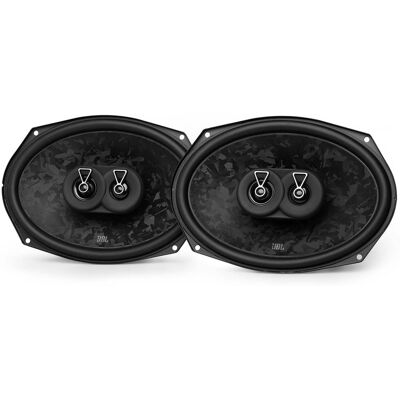 JBL - STAGE3968MF 6” x 9” 3-Way Speaker No Grille - Black/Gray JBL - STAGE3968MF 6” x 9” 3-Way Speaker No Grille - Black/Gray