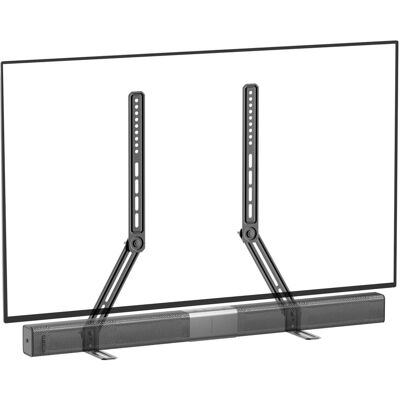 Perlesmith - Soundbar Mount for 13"–80" TVs - Black Perlesmith - Soundbar Mount for 13"–80" TVs - Black