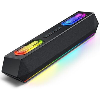Dazzed Corner - Computer Speakers, Wireless Soundbar for Desktop PC - Black Dazzed Corner - Computer Speakers, Wireless Soundbar for Desktop PC - Black