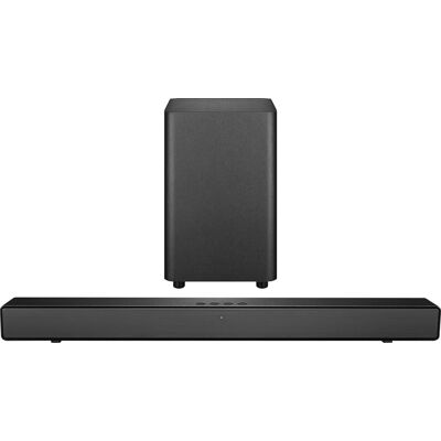 Insignia™ - 2.1 Channel Soundbar with Wireless Subwoofer, DTS Virtual:X, Bluetooth, and Dialogue Enhancement - Black Insignia™ - 2.1 Channel Soundbar with Wireless Subwoofer, DTS Virtual:X, Bluetooth, and Dialogue Enhancement - Black