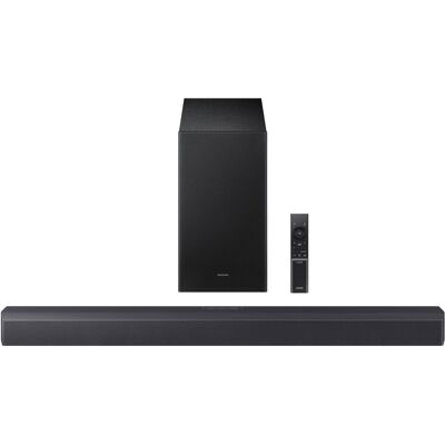 Samsung - B-Series HW-B550F 2.1Ch DTS Virtual:X Soundbar with Subwoofer - Titan Black Samsung - B-Series HW-B550F 2.1Ch DTS Virtual:X Soundbar with Subwoofer - Titan Black