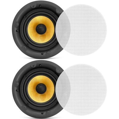 Pyle - 6.5’’ In-Wall/In-Ceiling Hi-Fi Speakers - Black Pyle - 6.5’’ In-Wall/In-Ceiling Hi-Fi Speakers - Black