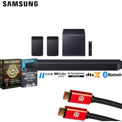 Samsung - Q Series Soundbar 11.1.4 channel Subwoofer + Rear Speaker (2025) w/ Warranty Bundle Samsung - Q Series Soundbar 11.1.4 channel Subwoofer + Rear Speaker (2025) w/ Warranty Bundle
