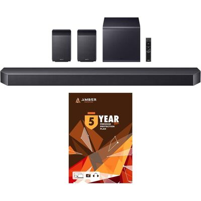 Samsung - HW-Q990F Q Series Soundbar 11.1.4 Ch Subwoofer with Rear Speakers with 5 Year Amber Protection Plan (2025) Samsung - HW-Q990F Q Series Soundbar 11.1.4 Ch Subwoofer with Rear Speakers with 5 Year Amber Protection Plan (2025)