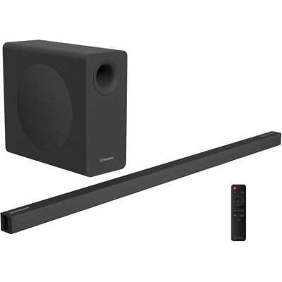 Westinghouse - 2.1 Soundbar with Subwoofer, Dolby Atmos & DTS:X, HDMI eARC, Bluetooth, Roku Ready - Black Westinghouse - 2.1 Soundbar with Subwoofer, Dolby Atmos & DTS:X, HDMI eARC, Bluetooth, Roku Ready - Black