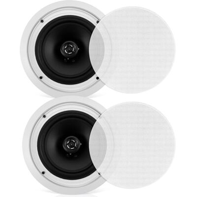 Pyle - 8.0'' Home In-Wall / Ceiling Speakers - Black Pyle - 8.0'' Home In-Wall / Ceiling Speakers - Black