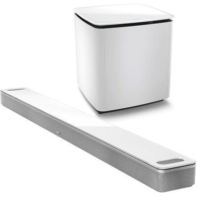 Bose - Smart Ultra Soundbar with Bass Module 700 Subwoofer - White Bose - Smart Ultra Soundbar with Bass Module 700 Subwoofer - White