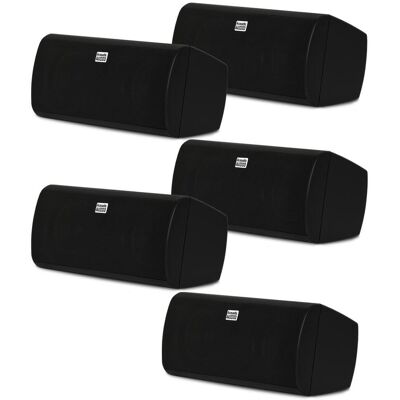 Acoustic Audio by Goldwood - AA35CB Indoor 3 Way Speakers Bookshelf 5 Speaker Set AA35CB-5S - Black Acoustic Audio by Goldwood - AA35CB Indoor 3 Way Speakers Bookshelf 5 Speaker Set AA35CB-5S - Black