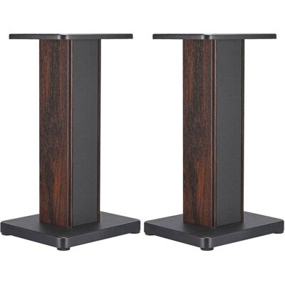 Unique Bargains - Grain Speaker Stands (1 Pair), Hollow Design to Enhance Audio Reduce Vibration for Bookshelf Speakers - Wood Unique Bargains - Grain Speaker Stands (1 Pair), Hollow Design to Enhance Audio Reduce Vibration for Bookshelf Speakers - Wood