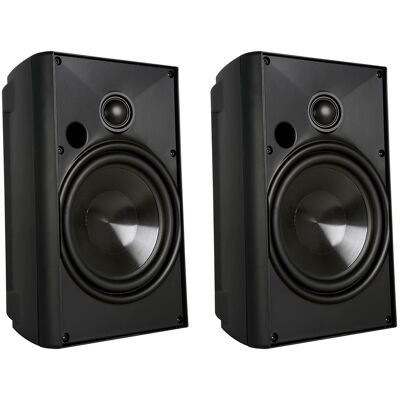 Proficient Audio - AW525 5.25" 125W Indoor/Outdoor Speaker Pair, Woofer, Pivoting Dome Tweeter, 8 Ohm - Black Proficient Audio - AW525 5.25" 125W Indoor/Outdoor Speaker Pair, Woofer, Pivoting Dome Tweeter, 8 Ohm - Black