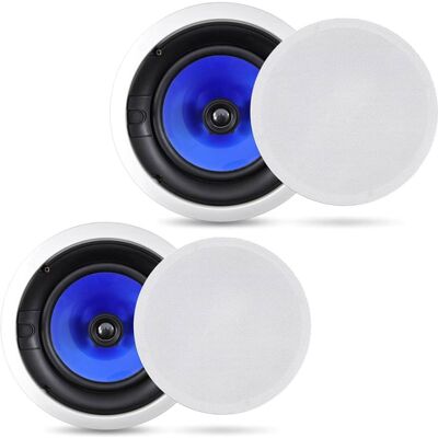 Pyle - 6.5'' Home In-Wall / Ceiling Speakers - Black Pyle - 6.5'' Home In-Wall / Ceiling Speakers - Black