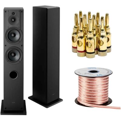 Sony - SS-CS3M2 3-Way Floorstanding Single Speaker System (Black) Bundle Sony - SS-CS3M2 3-Way Floorstanding Single Speaker System (Black) Bundle
