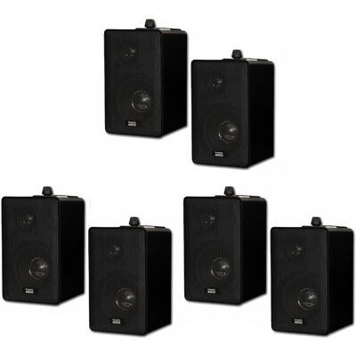Acoustic Audio by Goldwood - 251B Indoor Outdoor 3 Way All-Weather Speakers 3 Pair Pack 251B-3Pr - Black Acoustic Audio by Goldwood - 251B Indoor Outdoor 3 Way All-Weather Speakers 3 Pair Pack 251B-3Pr - Black