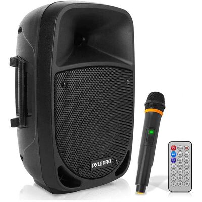 Pyle - 800W Portable Bluetooth PA Speaker - 8’’ Pyle - 800W Portable Bluetooth PA Speaker - 8’’