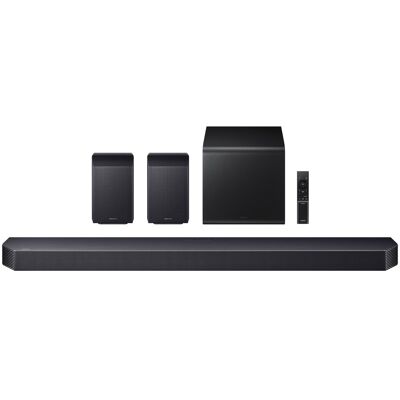 Samsung - Q-Series Soundbar HW-Q930H/ZA 9.1.4 ch Subwoofer with Rear Speaker (2026) - Titan Black Samsung - Q-Series Soundbar HW-Q930H/ZA 9.1.4 ch Subwoofer with Rear Speaker (2026) - Titan Black