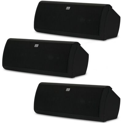 Acoustic Audio by Goldwood - AA40CB Indoor 3 Way Speakers Bookshelf 3 Speaker Set AA40CB-3S - Black Acoustic Audio by Goldwood - AA40CB Indoor 3 Way Speakers Bookshelf 3 Speaker Set AA40CB-3S - Black