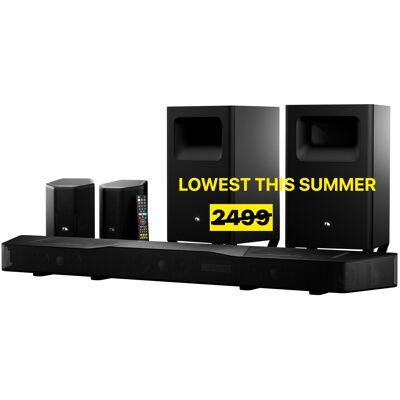 Nakamichi - Shockwafe Wireless 11.2.6-Ch 2300W Dolby Atmos Soundbar w/ Dual 10" Subwoofers, 6 Height Channels, 31 Punktkilde Drivers - Black Nakamichi - Shockwafe Wireless 11.2.6-Ch 2300W Dolby Atmos Soundbar w/ Dual 10" Subwoofers, 6 Height Channels, 31 Punktkilde Drivers - Black