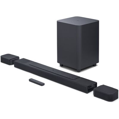 JBL - BAR 1000 7.1.4-channel soundbar with detachable surround speakers, MultiBeam, Dolby Atmos, and DTS:X - Black JBL - BAR 1000 7.1.4-channel soundbar with detachable surround speakers, MultiBeam, Dolby Atmos, and DTS:X - Black