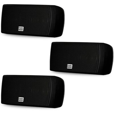 Acoustic Audio by Goldwood - AA32CB Mountable Indoor Speakers Bookshelf 3 Speaker Set AA32CB-3S - Black Acoustic Audio by Goldwood - AA32CB Mountable Indoor Speakers Bookshelf 3 Speaker Set AA32CB-3S - Black