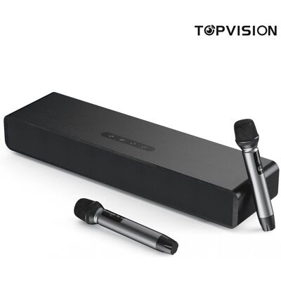 TOPVISION - Sound Bar for TV 4.1 Channel with Subwoofer Bluetooth HDMI ARC Optical USB Karaoke Speaker TOPVISION - Sound Bar for TV 4.1 Channel with Subwoofer Bluetooth HDMI ARC Optical USB Karaoke Speaker