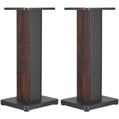 Unique Bargains - Grain Speaker Stands (1 Pair), Hollow Design to Enhance Audio Reduce Vibration for Bookshelf Speakers - Wood Unique Bargains - Grain Speaker Stands (1 Pair), Hollow Design to Enhance Audio Reduce Vibration for Bookshelf Speakers - Wood