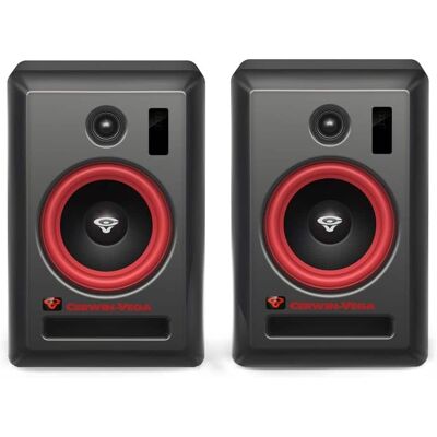 Cerwin Vega - VEGA6SB-PR 6 Inch 2-Way Powered Studio Monitor Pair - Black Cerwin Vega - VEGA6SB-PR 6 Inch 2-Way Powered Studio Monitor Pair - Black