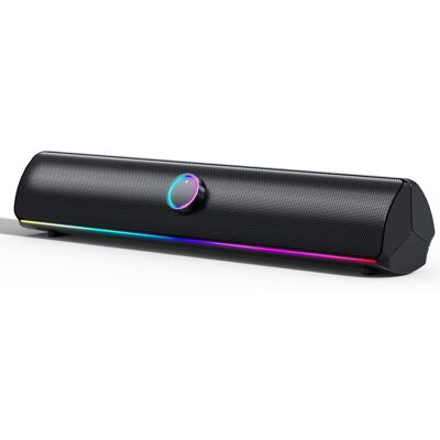 Dazzed Corner - Computer Speakers for Desktop PC,Computer Sound bar - Black Dazzed Corner - Computer Speakers for Desktop PC,Computer Sound bar - Black