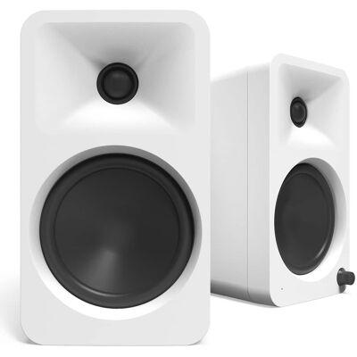 Kanto - ORA4 Powered Bluetooth Desktop Speakers - Pair - White Kanto - ORA4 Powered Bluetooth Desktop Speakers - Pair - White