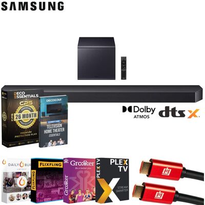 Samsung - Q Series Soundbar HW-Q900F 7.1.2ch Subwoofer (2026) + 26 Month Extended Warranty Protection Bundle Samsung - Q Series Soundbar HW-Q900F 7.1.2ch Subwoofer (2026) + 26 Month Extended Warranty Protection Bundle