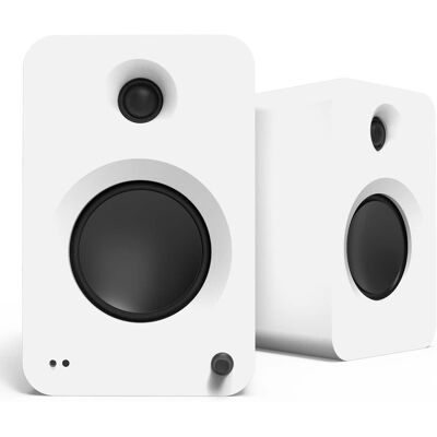 Kanto - REN Powered Bluetooth Bookshelf Speakers - Pair - Matte White Kanto - REN Powered Bluetooth Bookshelf Speakers - Pair - Matte White