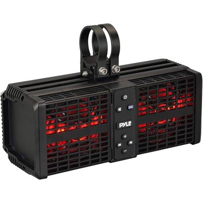 Pyle - PWPSB1102 11” Powered ATV/UTV Soundbar System, Class D Amplifier, Wireless BT Streaming with LED Lights Pyle - PWPSB1102 11” Powered ATV/UTV Soundbar System, Class D Amplifier, Wireless BT Streaming with LED Lights